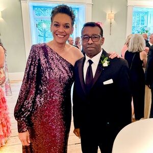 Mac Duggal Aubergine-/Eggplant Sequined One Shoulder Trumpet Gown Women’s Sz 12